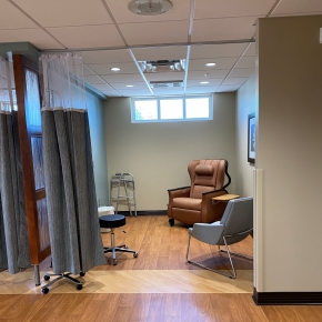 Private Infusion Room in Phelps Memorial Health Center Oncology Clinic